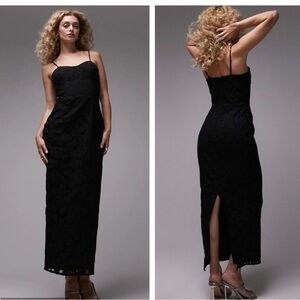 Topshop Corset lace Midi Dress